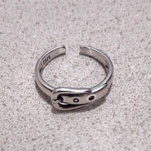 925 Silver Ring Witch leprechaun Buckle Halloween St. Patrick's Valentines Gift